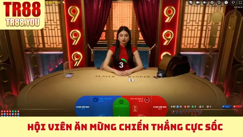 Hội viên ăn mừng chiến thắng cực sốc