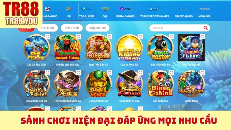 Sảnh chơi hiện đại đáp ứng mọi nhu cầu